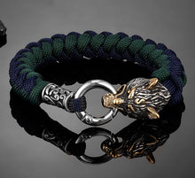 Load image into Gallery viewer, Guardian Wolf Bracelet - Powerful Luck &amp; Wealth Attractor
