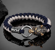 Load image into Gallery viewer, Guardian Wolf Bracelet - Powerful Luck &amp; Wealth Attractor
