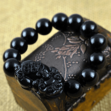 Load image into Gallery viewer, Anti Stress &amp; Negativity - Obsidian Stone Bracelet
