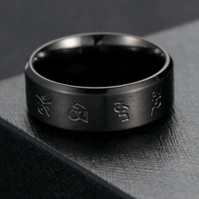 Load image into Gallery viewer, Tibetan Luck &amp; Prosperity - Stainless Steel Ring
