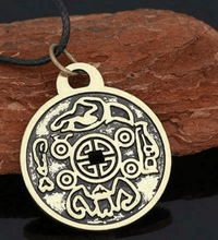 Load image into Gallery viewer, Ancient Mantra Coin - Wealth &amp; Protection Necklace
