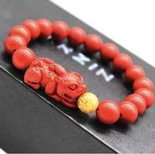 Load image into Gallery viewer, Red Agate Pi Xiu - Clarity &amp; Luck Bracelet
