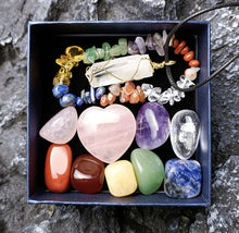 Load image into Gallery viewer, Deluxe Chakra Stones Bundle [Bracelet &amp; Necklace included]
